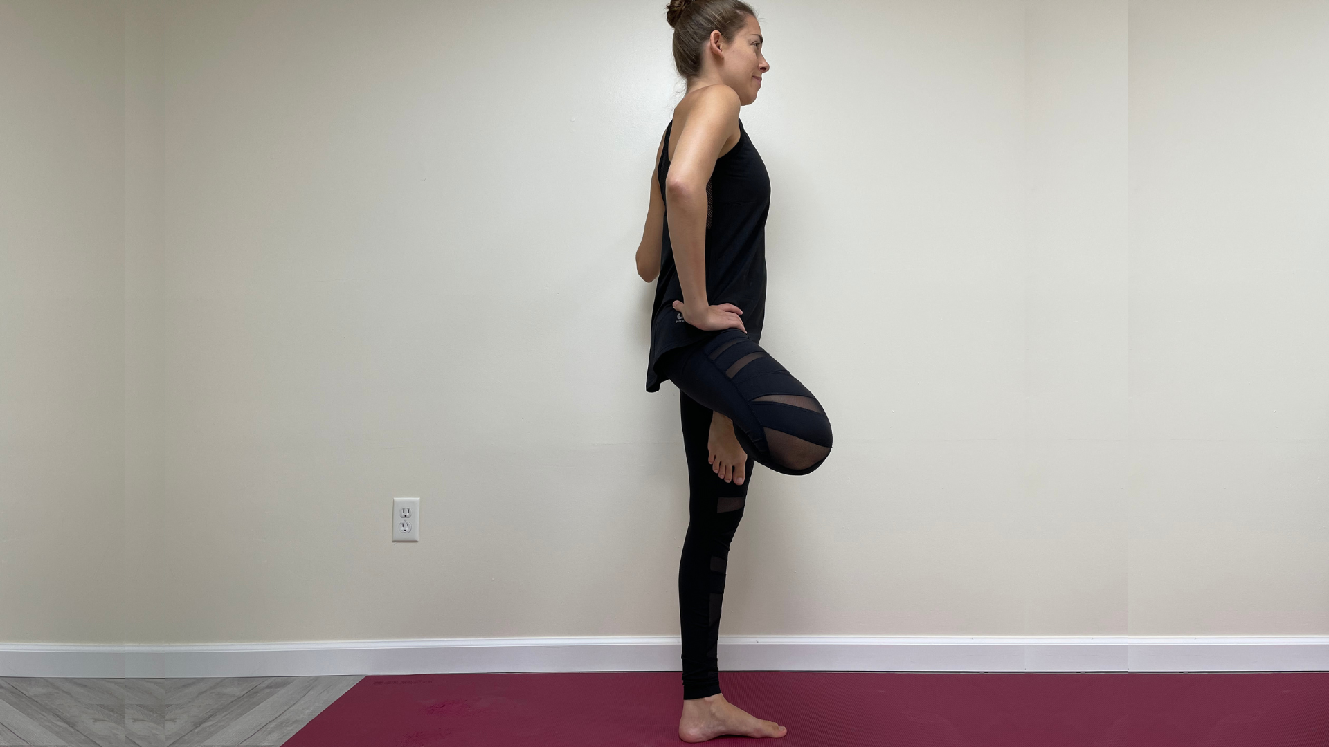 How to practice Tree Pose or Vrksasana a great asana pose for hip stability and balance.