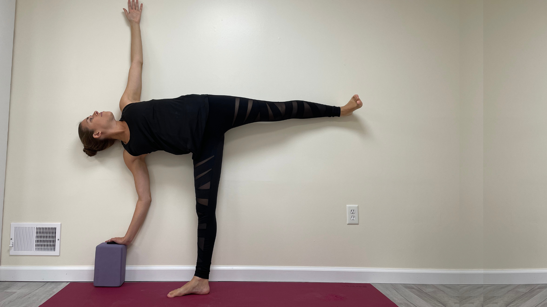 How to practice Half Moon Pose also known as Ardha Chandrasana at the all and with props.