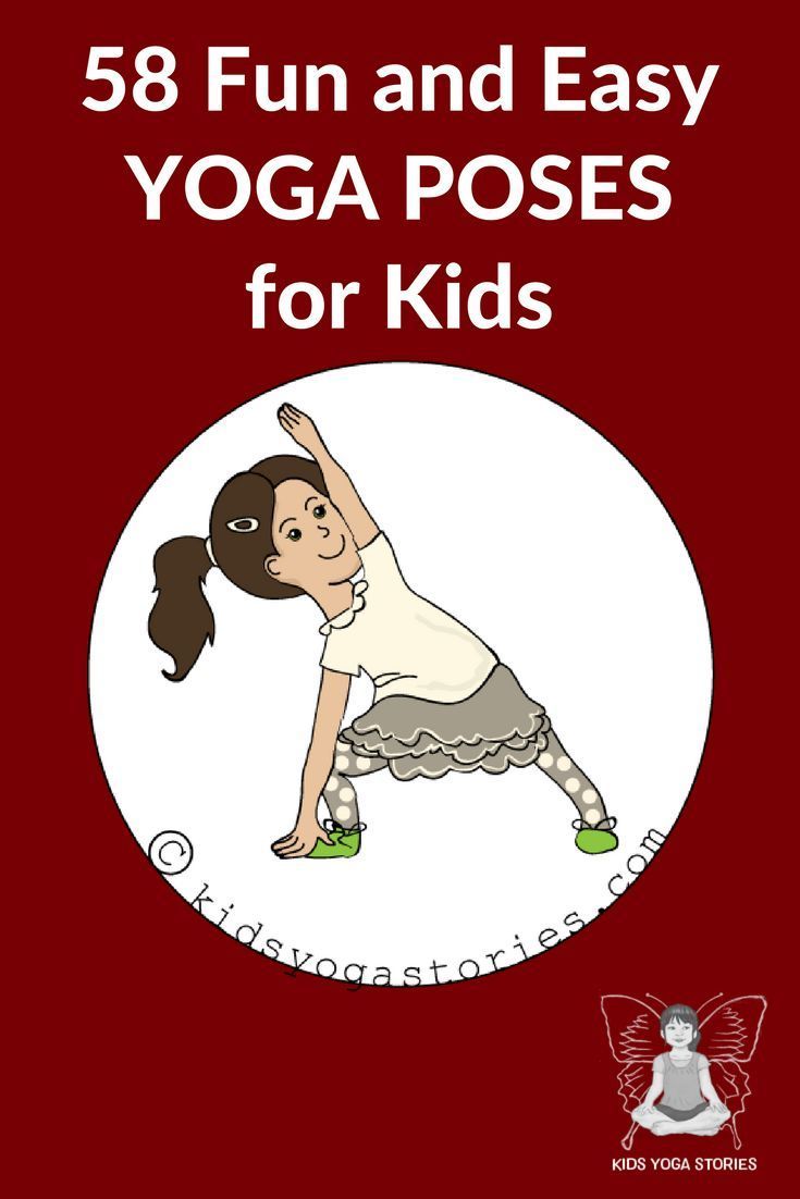 Fun and Easy Yoga Poses for Kids - check out this list of 58 kid-friendly yoga p...