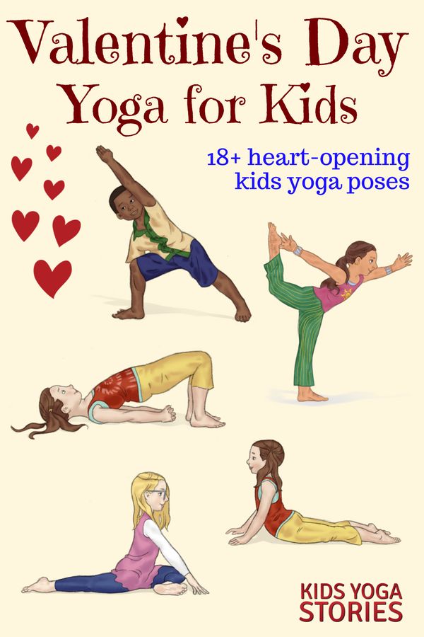 18 Heart-Opening Valentine's Day Yoga Poses for Kids | Kids Yoga Stories