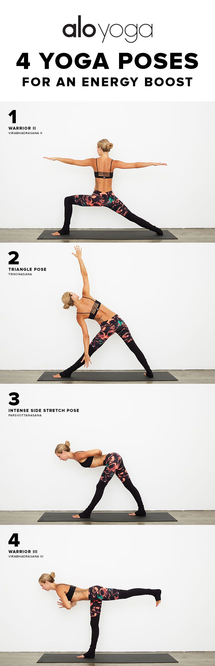 4 Yoga Poses For An Energy Boost #yoga #yogaposes