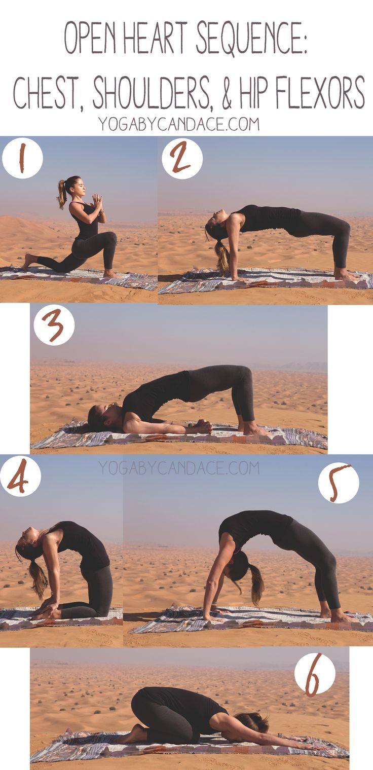 Pin now, practice later! Open heart yoga sequence.