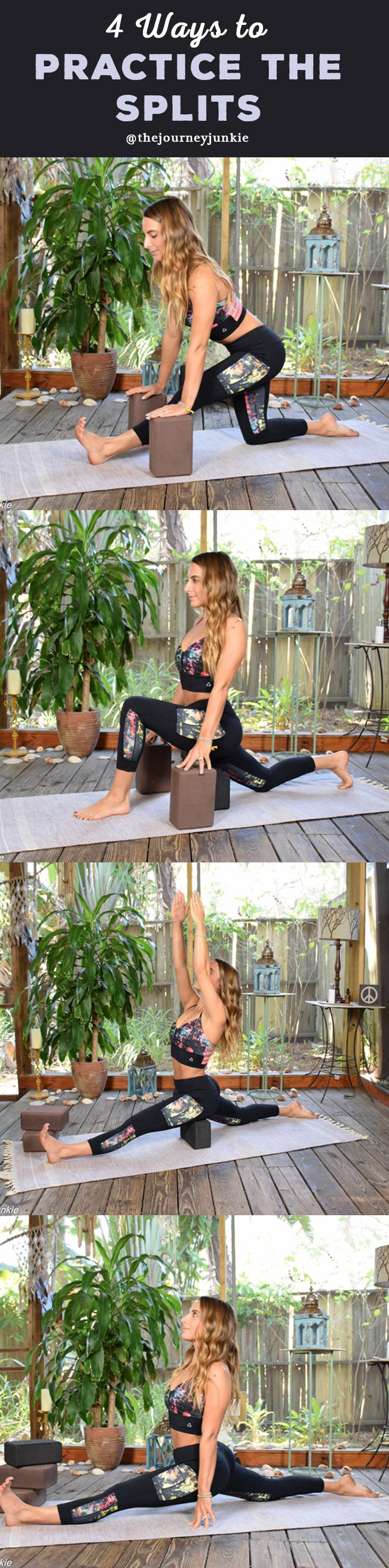Learn how to do split pose four different ways! There's a variation for ever...