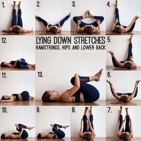 Lying down Stretches, Hamstrings, hips and Lower back.