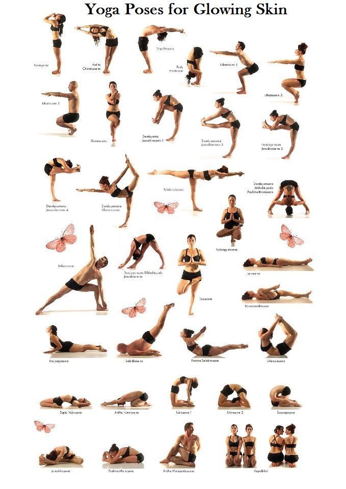 Yoga Poses For Glowing Skin and daily wellness!  #yoga #happy