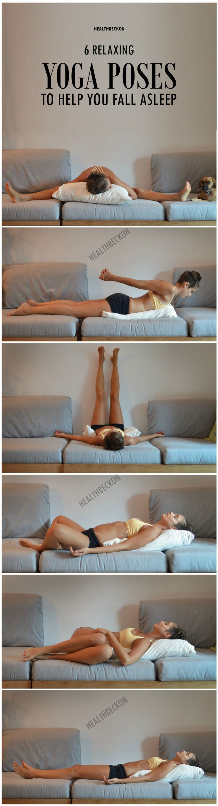6 Relaxing Yoga Poses To Help You Fall Asleep: These #Yoga postures can work for...