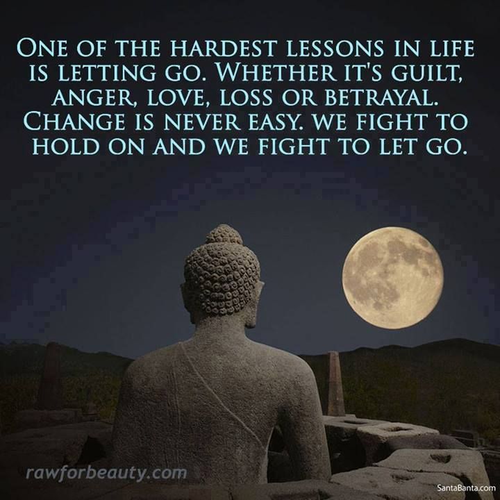 Letting it go... so hard, but so easy at the same time.