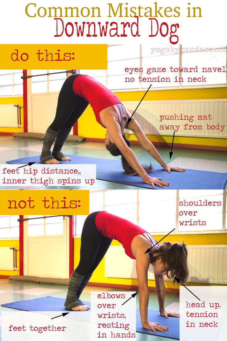 Pin it! Common mistakes in Down Dog and how to fix them.