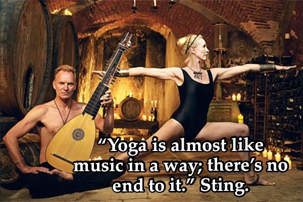 Sting and yoga, two of my favorite things:-)