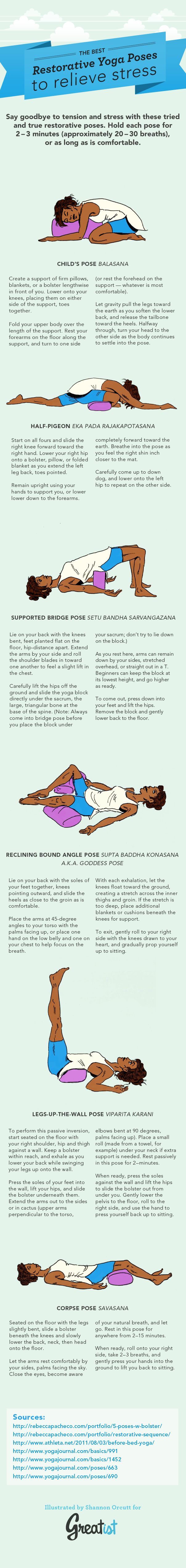The Best Restorative Yoga Poses to Relieve Stress.