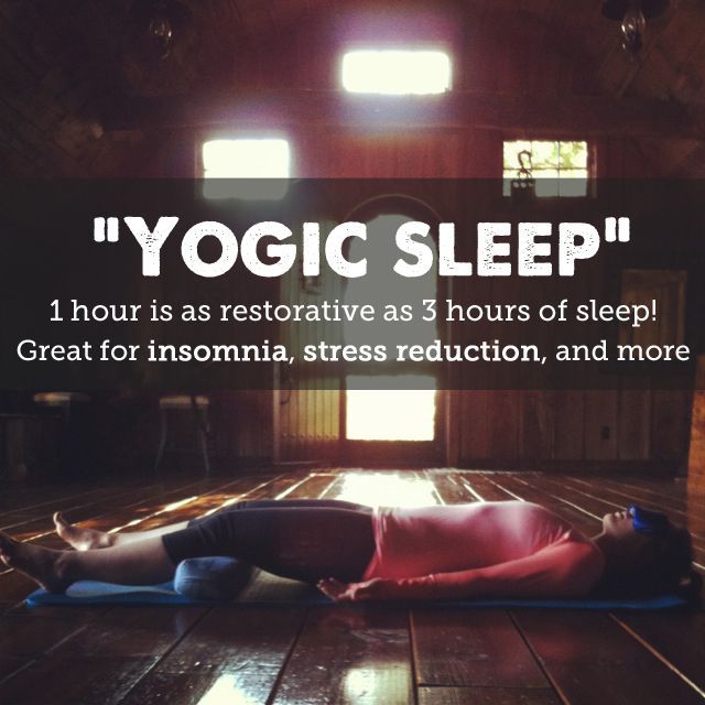 Yogic Sleep - 1 hour is as restorative as 3 hours of sleep.  The perfect thing f...