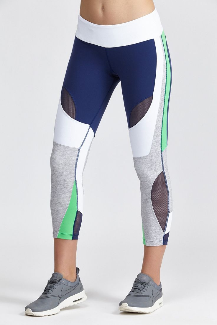 These capris from Splits59 feature ergonomic stylines for superior performance, ...