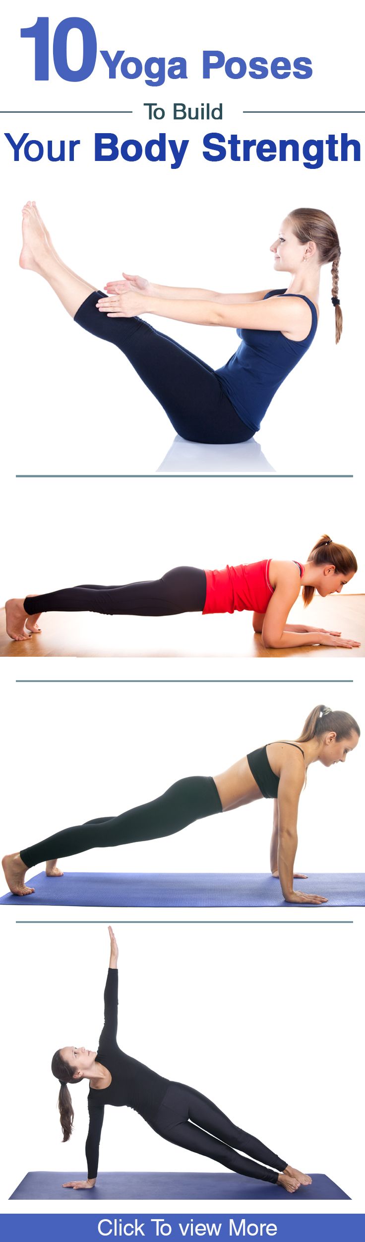 11 Effective Yoga Poses To Build Your Body Strength by stylecraze #Yoga #Strengt...