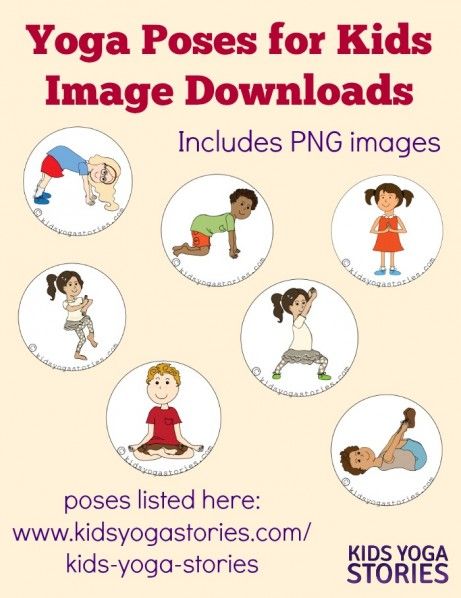 Download 58 Yoga Poses for Kids Images to create your own yoga sequences, make u...