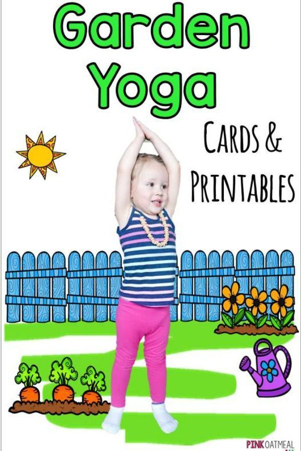 Garden Yoga For Kids.  Summer Gross Motor Ideas! Fun kids yoga poses!