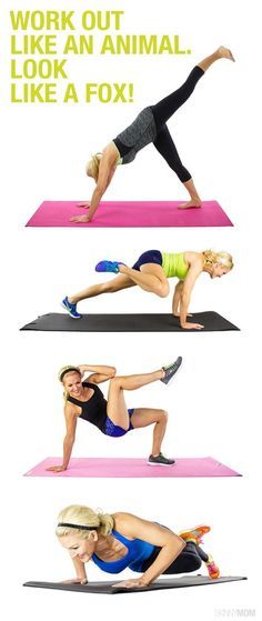 Look like a sexy fox with this animal workout!