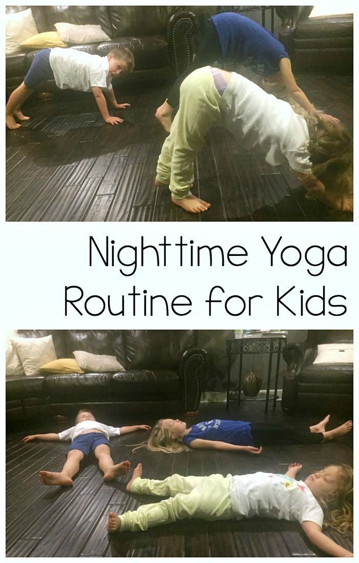 Nighttime Yoga Routine for Kids ~ Messes and Memories