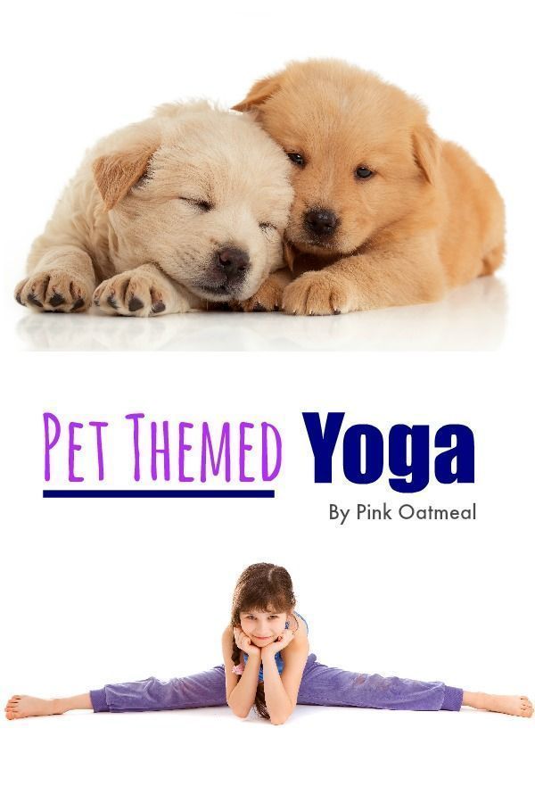 Pet Themed Yoga!  I love the pet theme combined with kids yoga! Kids love pets!
