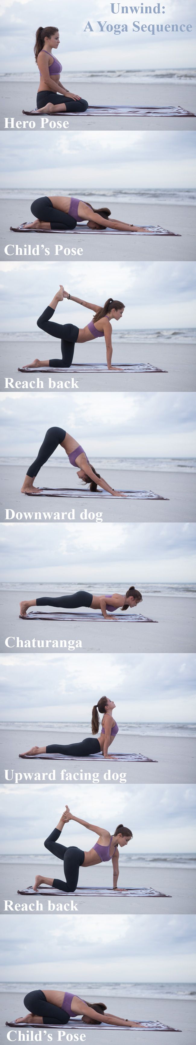 A gentle yoga sequence - pin it!