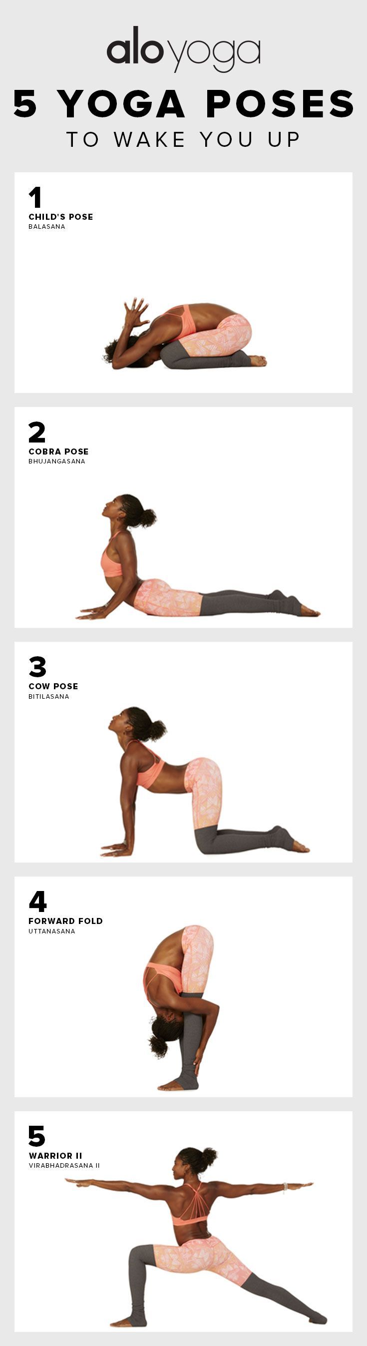 5 Yoga Poses To Wake You Up in the Morning! #betterthancoffee #yoga #stretch…