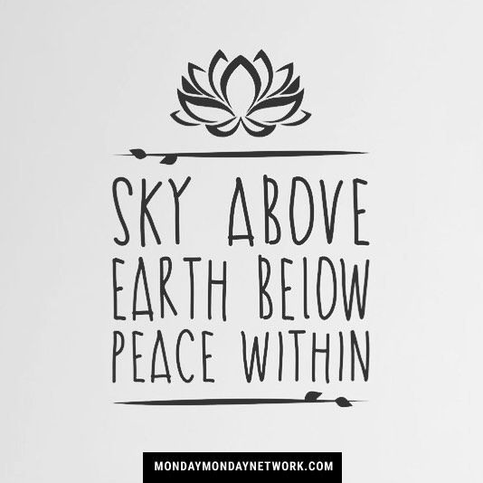 Sky, earth and peace. Above, below and within. #yoga #yogaeverydamnday #yogalove...