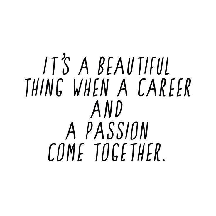 Career and passion