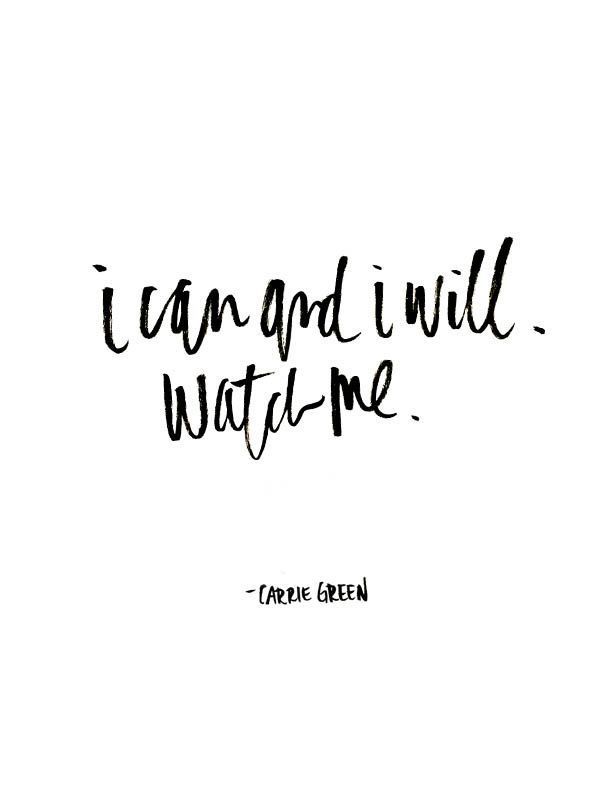 I can and I will, watch me.