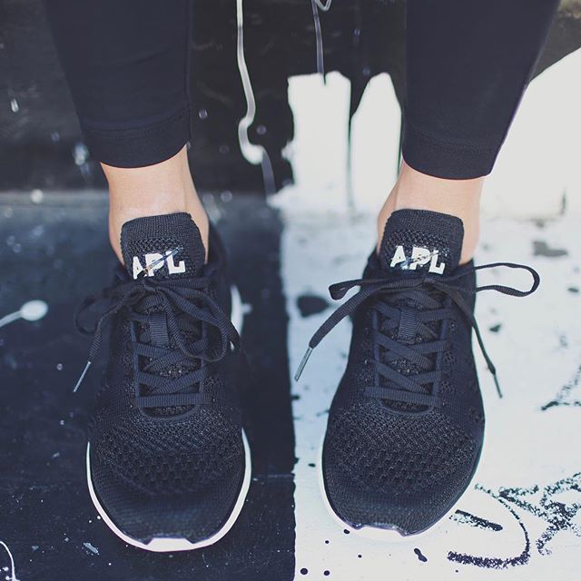Your sneaker staple :: Black-on-black APLs are back in stock (link in bio)