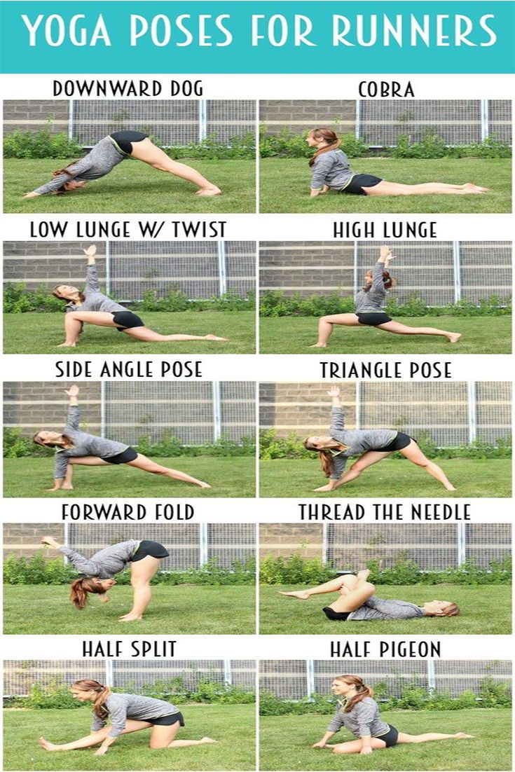 The BEST yoga poses for runners. Stretch your hips, hamstrings, quads, and ba...