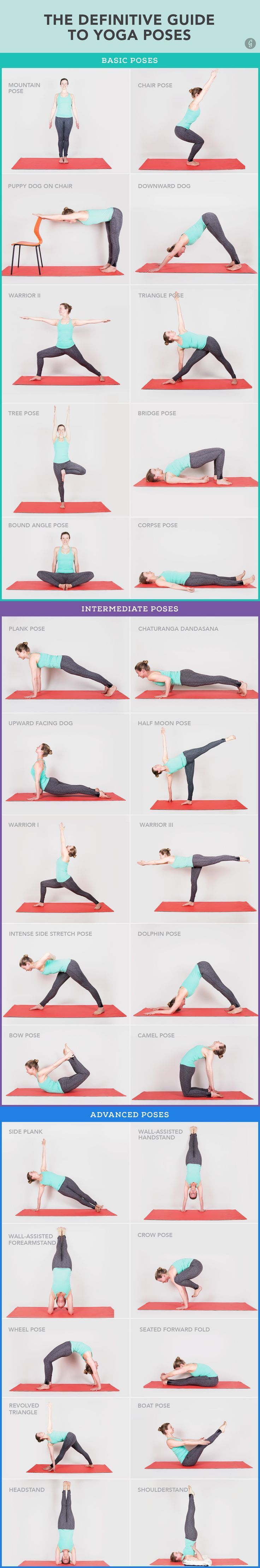 30 Yoga Poses You Really Need To Know #yoga #stretch #fitness