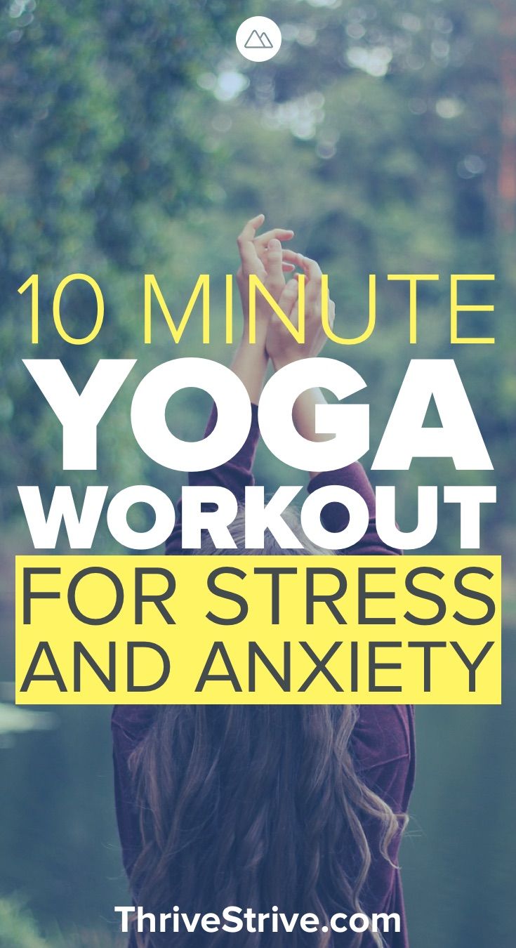 Yoga is great for stress and anxiety. In this 10-minute yoga workout you will le...