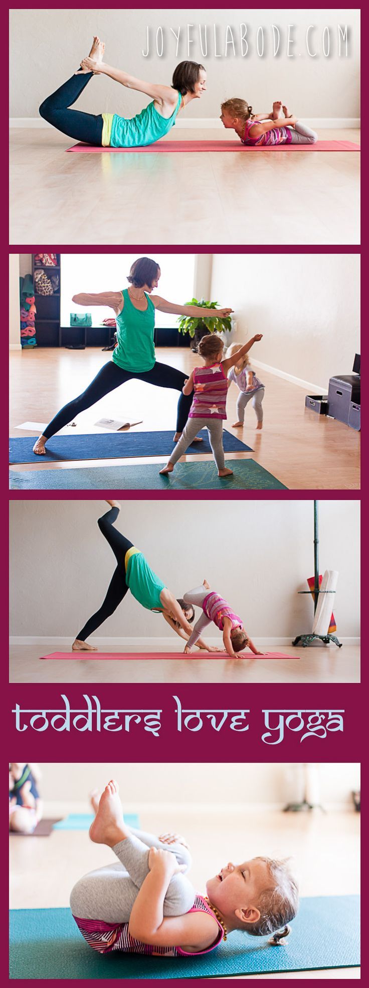The kids and I have gone to several of these awesome mom-and-me style yoga class...