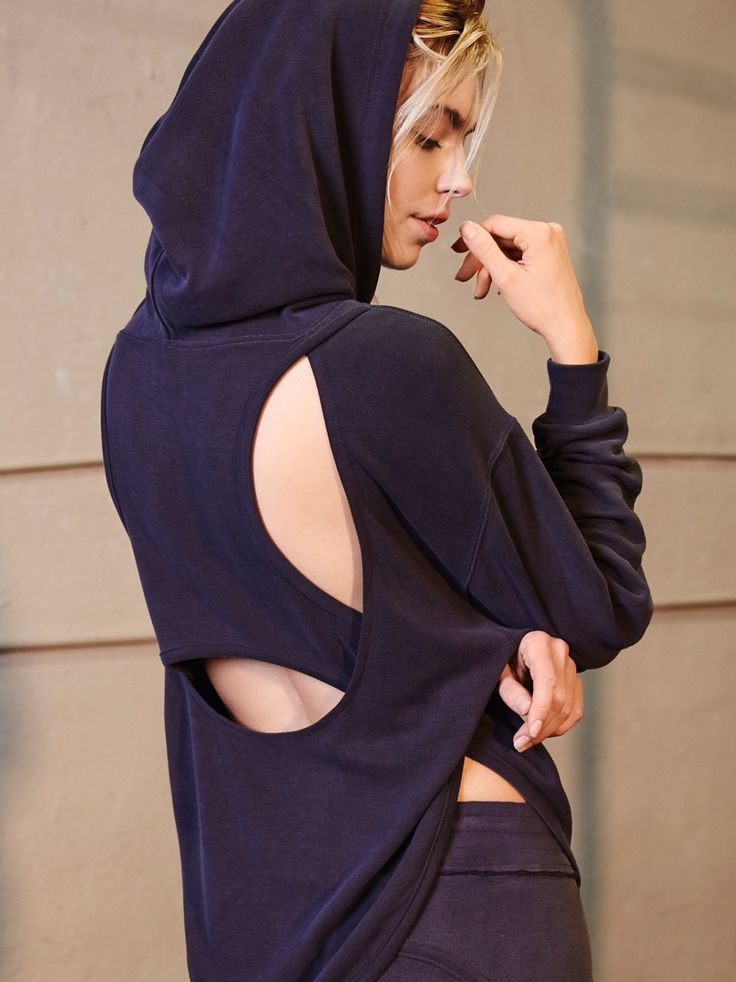 Back Into It Hoodie | Irresistibly soft and comfy hoodie featuring an open back ...