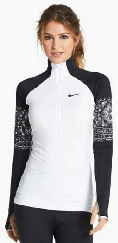 Black white Nike top