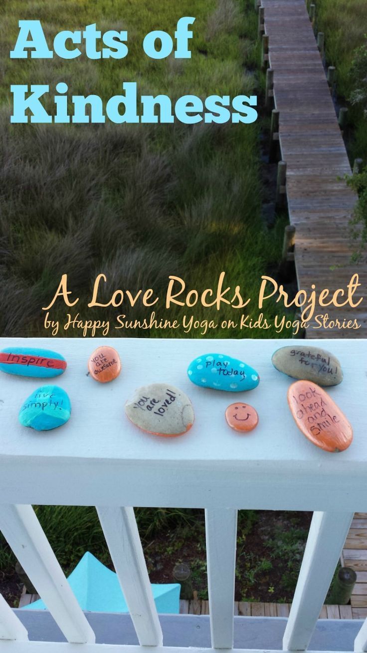 Acts of Kindness: Inspire people with this Love Rocks project, by Happy Sunshine...