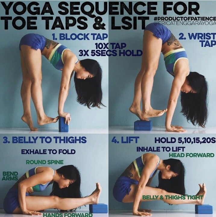 Toe Taps & L Sit yoga