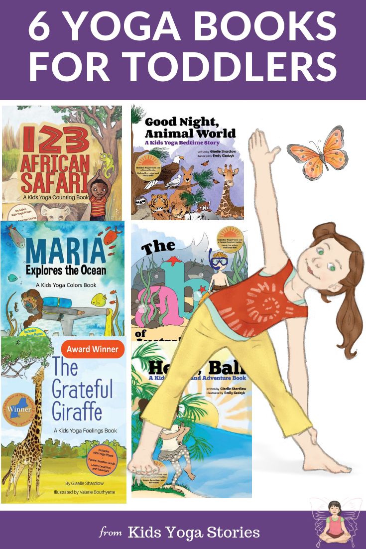 6 Yoga Books for Toddlers!  Yoga books for toddlers are a wonderful way to enga...