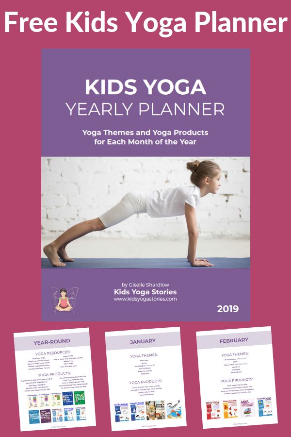 FREE printable Kids Yoga Stories Yearly Planner for 2019! For primary school tea...