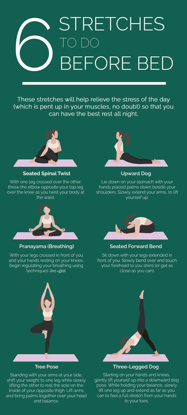 rise and shine - best stretches before bed