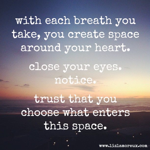 A reminder for you today. (Click through for a meditation about creating space a...