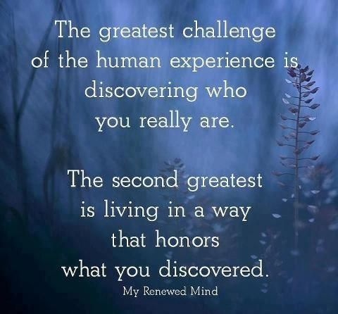 Honor what you have discovered...