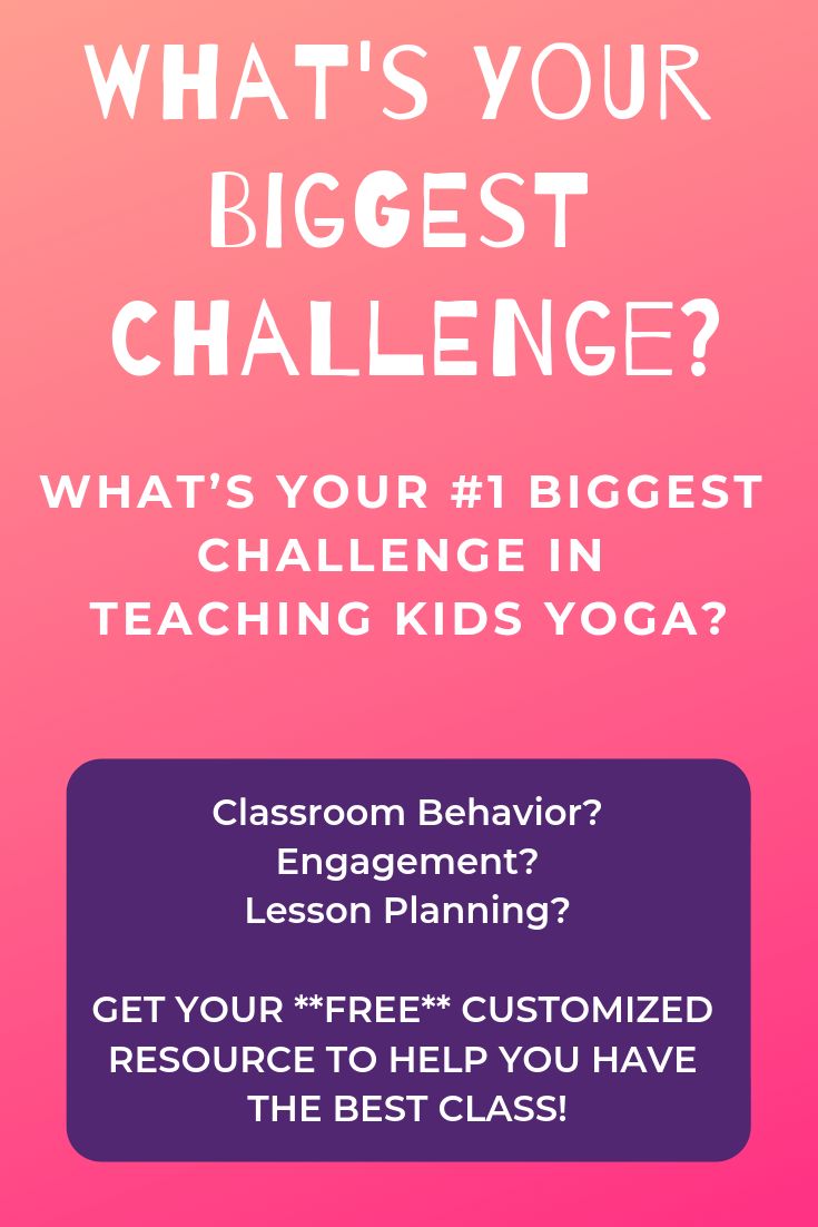 **Free Customized Printable**  Do you struggle to teach yoga to kids or have a d...