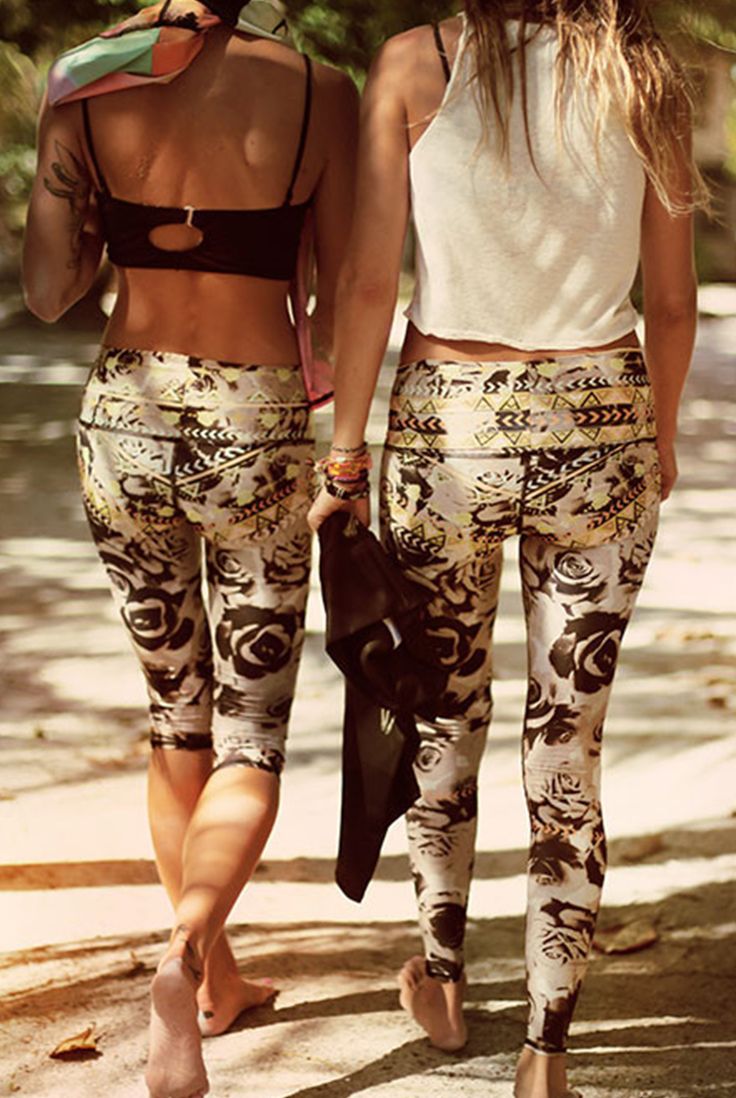 Guaranteed summer vibes with the Desert Rose Gold legging and capri from Teeki. ...