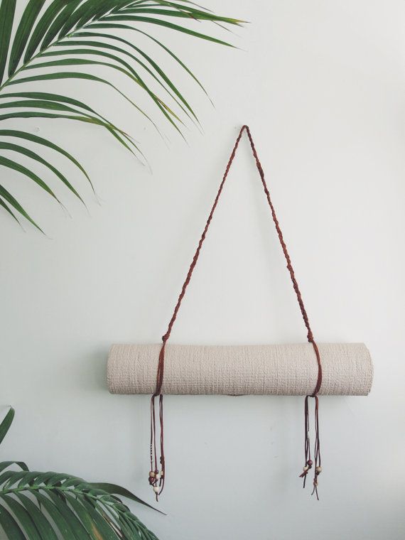 Handmaid Braided Leather Yoga Mat Strap by SiennaJanette on Etsy
