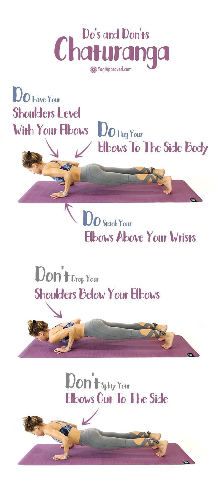 Here are 5 tips and a comprehensive breakdown on how to practice Chaturanga prop...