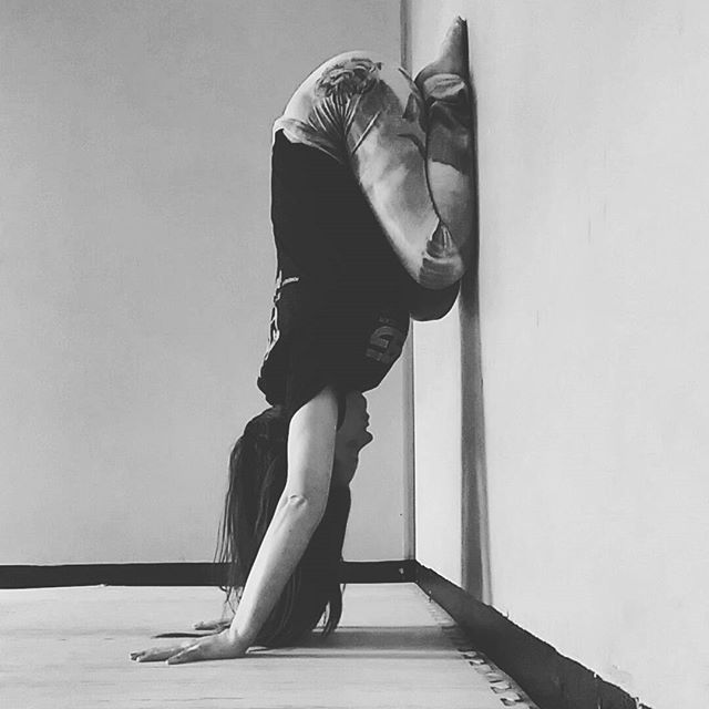 Restoratives up the wall! Child's pose with awesome inversion benefits…