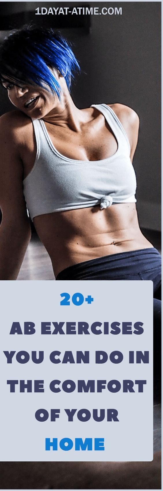 Get #6PackAbsAtHome with these #AbWorkoutVideos and #FitnessTips on 1dayat-atime...