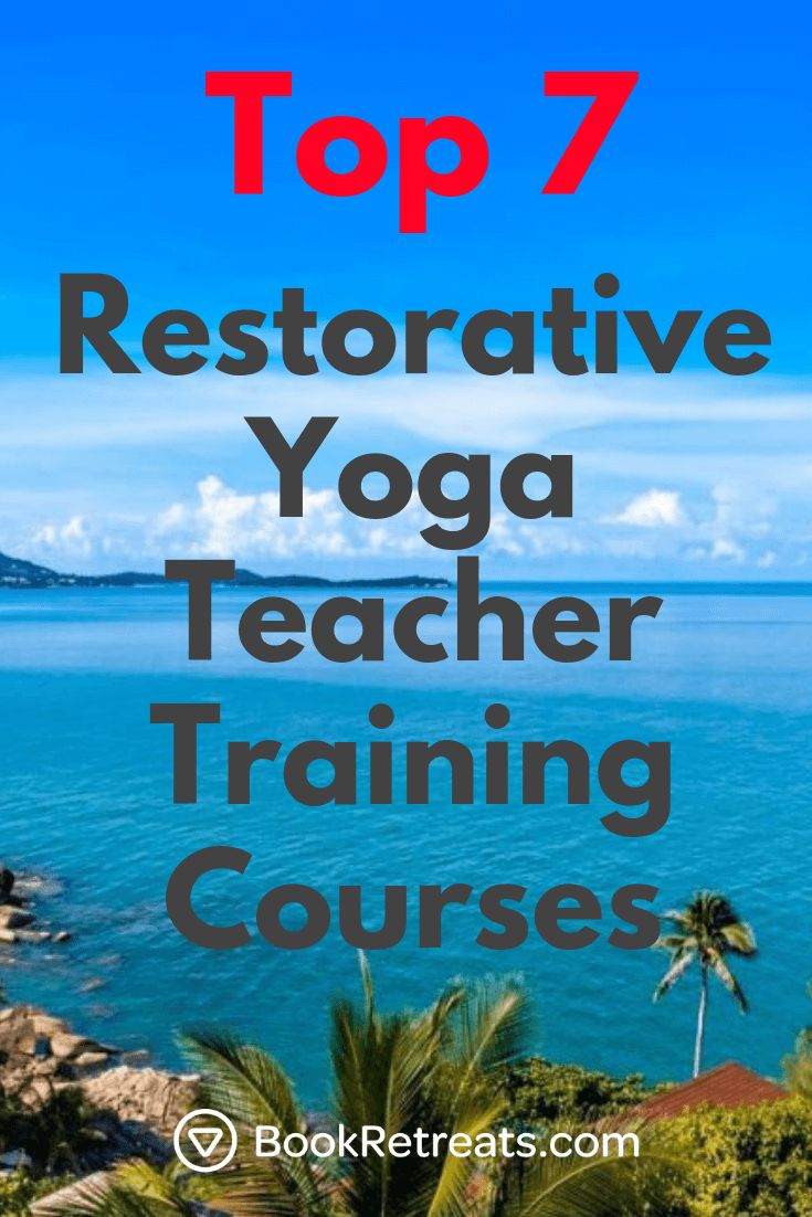 Find your next restorative yoga teacher training program!