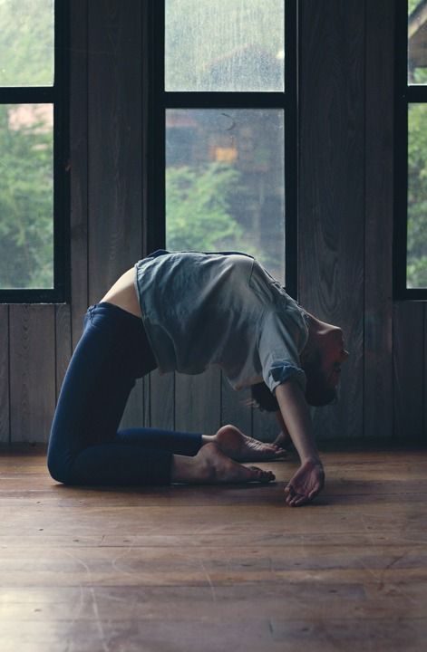 Yoga back bend. #yoga #yogaposes #yogapostures