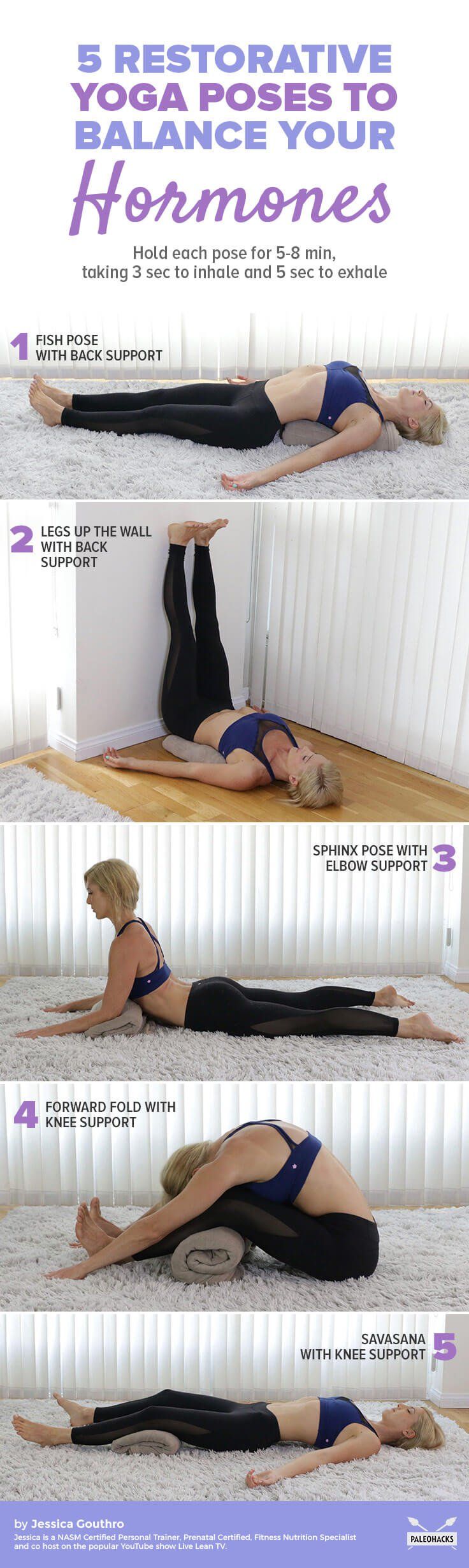Yoga, hormones restoring poses